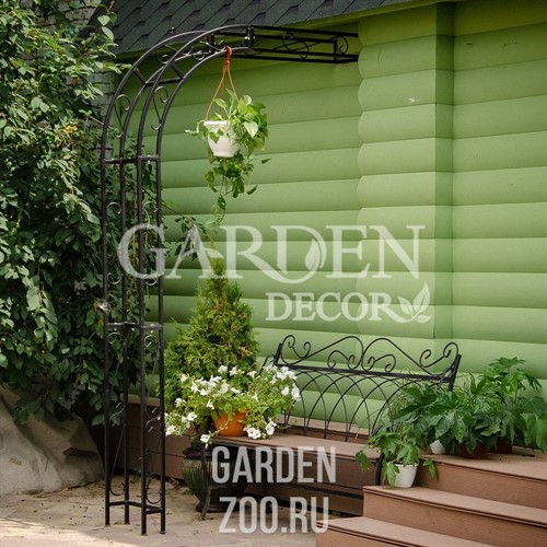 Полуарка садовая пристенная металлическая высота 270см 863-40R - фото 54449