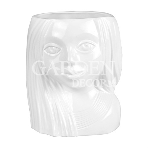 Кашпо-девочка керамика 13/h16см (ГЛ 091) - фото 58426