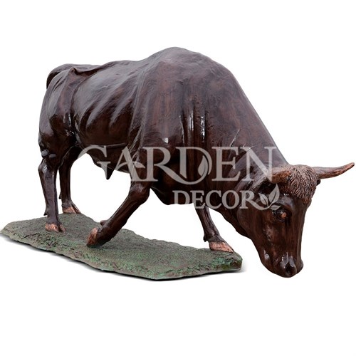 Парковая скульптура Бык бронзовый ростовой длина 300см US07756 - фото 64751