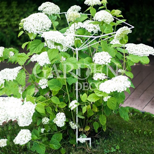 Опора для растений садовая разборная Зонт белая 58-965W - фото 65943