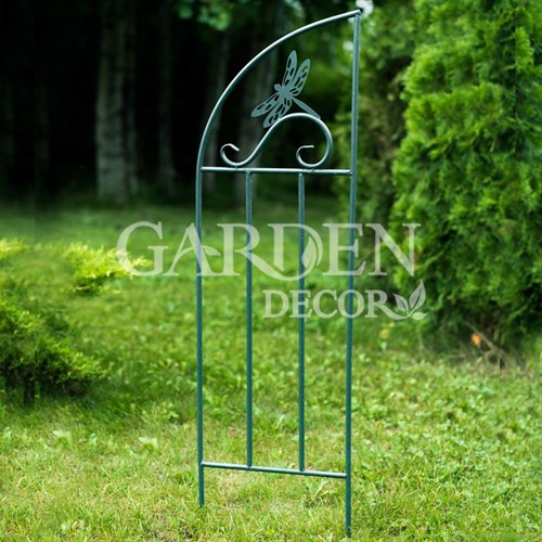 Шпалера для винограда и вьющихся садовых цветов металлическая зелёная 58-962Gr