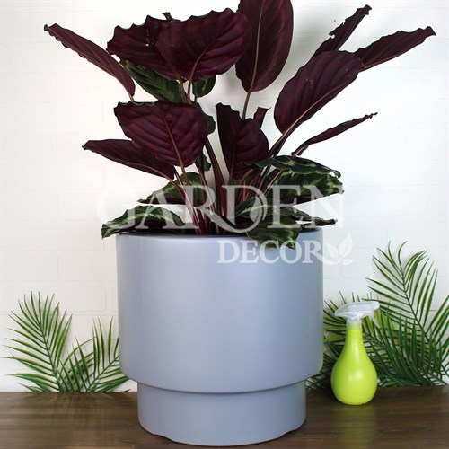 Кашпо ГЕОС 20/40л d39,5см h37см светло-серый - фото 74882