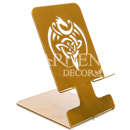 Подставка для телефона настольная Дракон золотой металл 720-251G - фото 75152