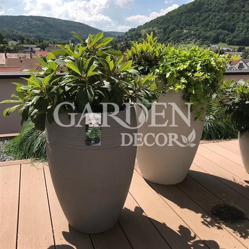 Кашпо Сэнд d49см h67см песочный - фото 75784