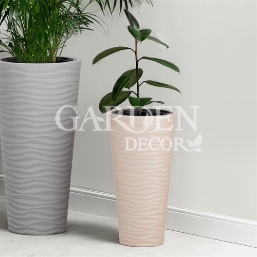 Кашпо Оазис 43л светло-бежевый - фото 79109