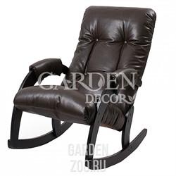 Кресло -качалка Сара №67 арт.М67, темно-коричневый,венге, коричневый