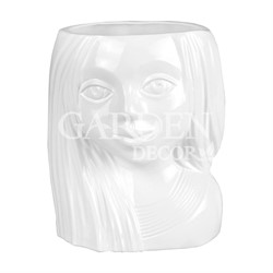 Кашпо-девочка керамика 13/h16см (ГЛ 091)