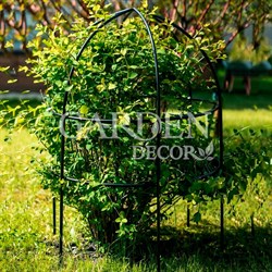 Опора для садовых растений металлическая черная Купол 58-908B