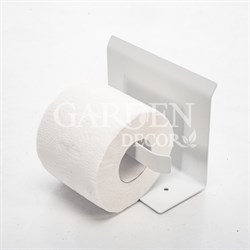 Держатель для туалетной бумаги и салфеток металлический белый 805-002W