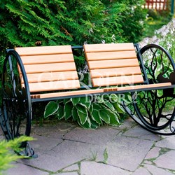 Кресло качалка металлическое садовое Белочки на дереве 301-005