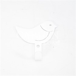 Крючок настенный для детских вещей металлический Птичка 702-016W
