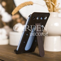 Подставка для телефона и планшета на стол металлическая коричневая 720-200Br
