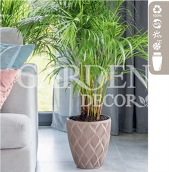 Кашпо Флоу таупэ 38,5х42см 36л с вкладышем 13,7л