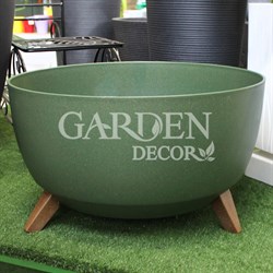 Кашпо РОМА ЭКО на ножках 31,5л 47х26,5 зелёный