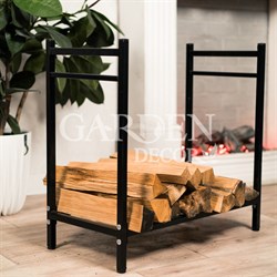Дровница металлическая разборная чёрная 103-206R-B