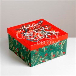 Коробка подарочная Новый Год 20*20*11 см