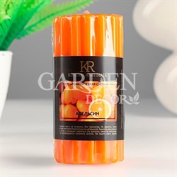 Свеча ароматическая Рельеф 5х10см апельсин