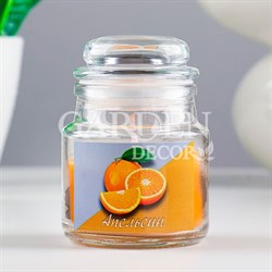 Свеча в стекле ароматическая 6х8,5см апельсин