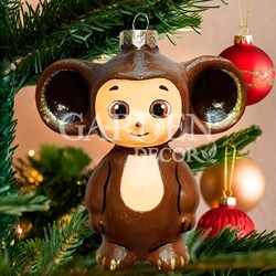 Игрушка ёлочная Чебурашка 9см