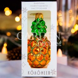 Игрушка ёлочная Ананас 11см
