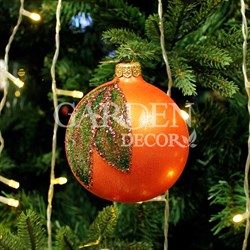 Шар ёлочный Апельсин 8см