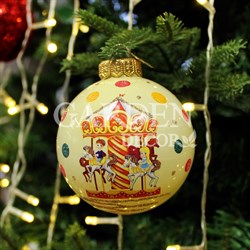 Шар ёлочный Весёлая карусель 80мм