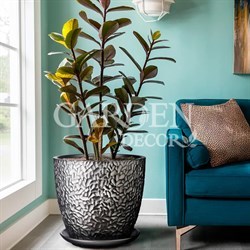 Горшок Манго 22л серебро бутон №8