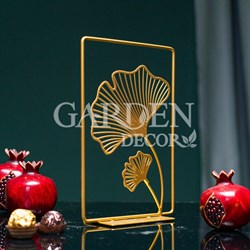 Декор настольный для дома Цветы золотые металл 304-300G