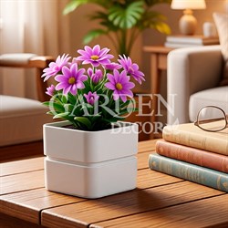 Кашпо Фиори 0,45л белый