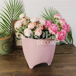 Горшок Де Коста 2,25л 16х16 розовая пудра с вкладкой