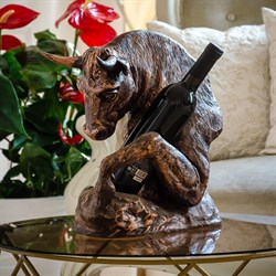 Бутылочница декоративнач Бык стеклопластик под бронзу F08743