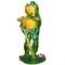 Фигура садовая Лягушка стоит с цветком высота 40 см F07793 - фото 14263