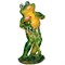 Фигура садовая Лягушка стоит с цветком высота 40 см F07793 - фото 14264