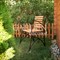 Кресло кованое с деревянным сиденьем 880-52R - фото 17493