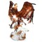 Фигура декоративная Орёл на пне высота 63см стеклопластик F01025 - фото 43529