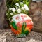 Фигура садовая Тыква с листочком малая полистоун F02001 - фото 43531