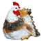 Фигура Курица с цыпленком для сада полистоун F07786 - фото 44648