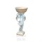 Скульптура садовая Ангел с вазой белый с патиной полистоун высота 90см F03081-WP - фото 44904