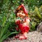 Фигура садовая Гном девочка клубничка F08195 - фото 47531