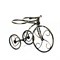 Подставка Велосипед малый на 2 цветка 10см длина 35см 95-042 - фото 58220