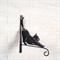 Кронштейн настенный Кошка для растений длина 29см металл 201-001B - фото 59369