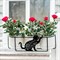 Кронштейн для растений балконный резной Кошка длина 52см металл 203-009 - фото 59898