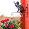 Кронштейн резной для цветочного кашпо Кошка длина 29см металл 201-003B - фото 59995