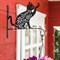 Кронштейн резной для цветочного кашпо Кошка длина 29см металл 201-003B - фото 59997