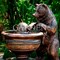 Фонтан садовый Мишка бронзовый U08576 - фото 61137
