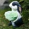 Кашпо садовое фигура Зайчонок с салатом бело-чёрный U09090-WBL - фото 63207