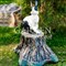 Фигура садовая Заяц на пне чёрно-белый полистоун F07062-WBL - фото 64100
