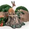 Фигура садовая Заяц на пне коричневый F07062-Br - фото 64119