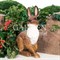 Фигура садовая Заяц коричневый полистоун F01007-Br - фото 64165