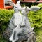 Фигура садовая Зайцы влюбленные серые полистоун U09080-Gray - фото 64430